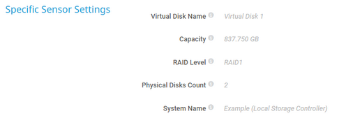 Specific Sensor Settings