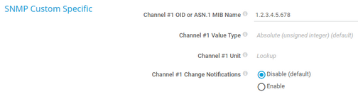 SNMP Custom Specific SNMP Custom Specific