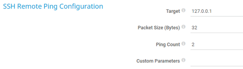 SSH Remote Ping Configuration SSH Remote Ping Configuration